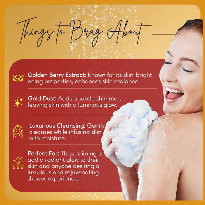 Golden Berry & Gold Dust Brightening Body Wash 300ml (5)