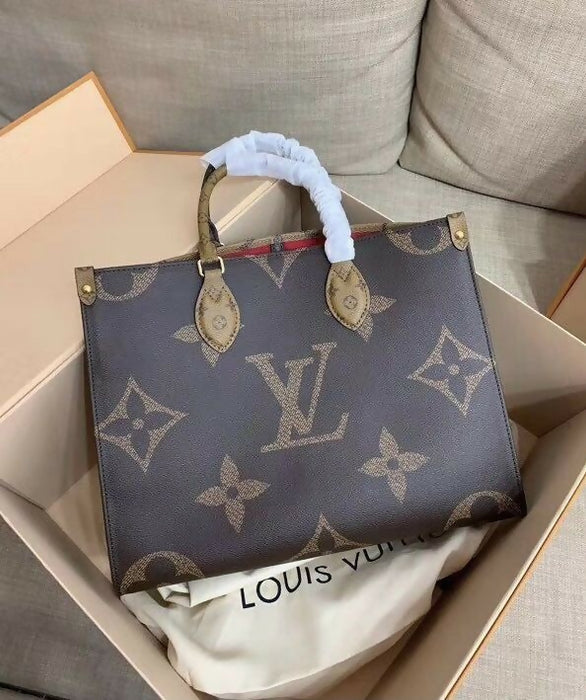 Louis Vuitton Bag Onthego Monogram Giant Reverse Brown