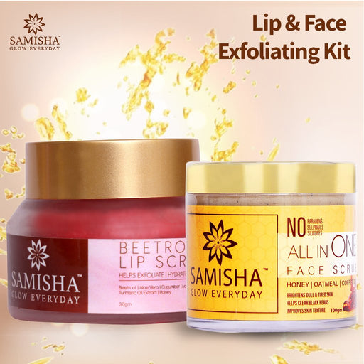 Samisha Organic Face & Lip Exfoliation Kit - Local Option
