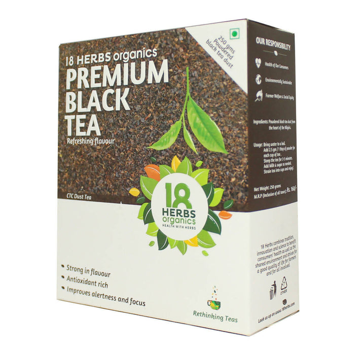 18 Herbs Organics Premium Black Tea - Contains Theaflavins – Effective Antioxidants