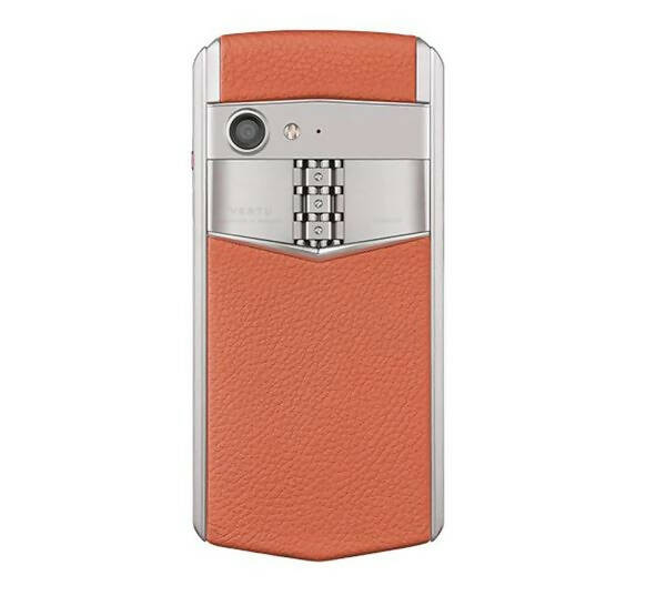 VERTU Aster P Silver Twilight Orange Leather Luxury Smartphone