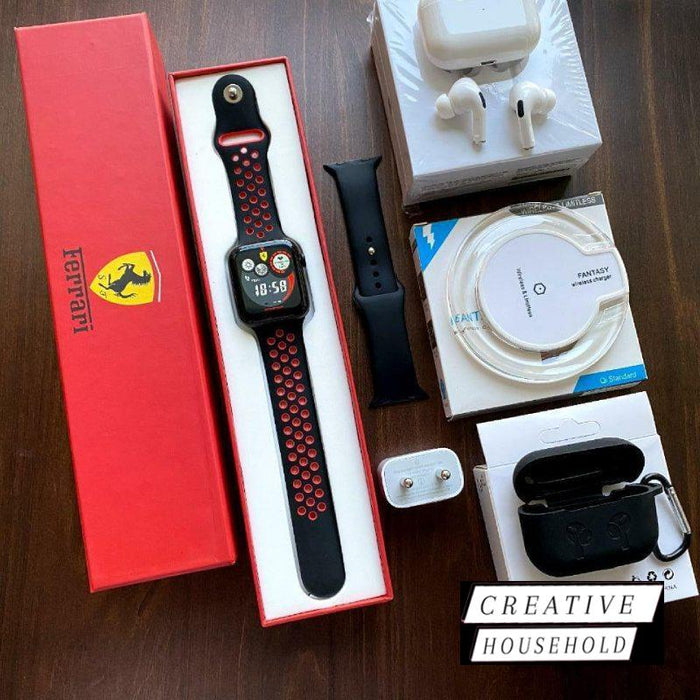 Series19 Smartwatch & Airpod SeriesWith All Features Best Series Offer | Combo Offer With Good Battery Backup | Compatible with Android & iOS for Boys, Girls, Men, Women & Kids by Pioneerkart
