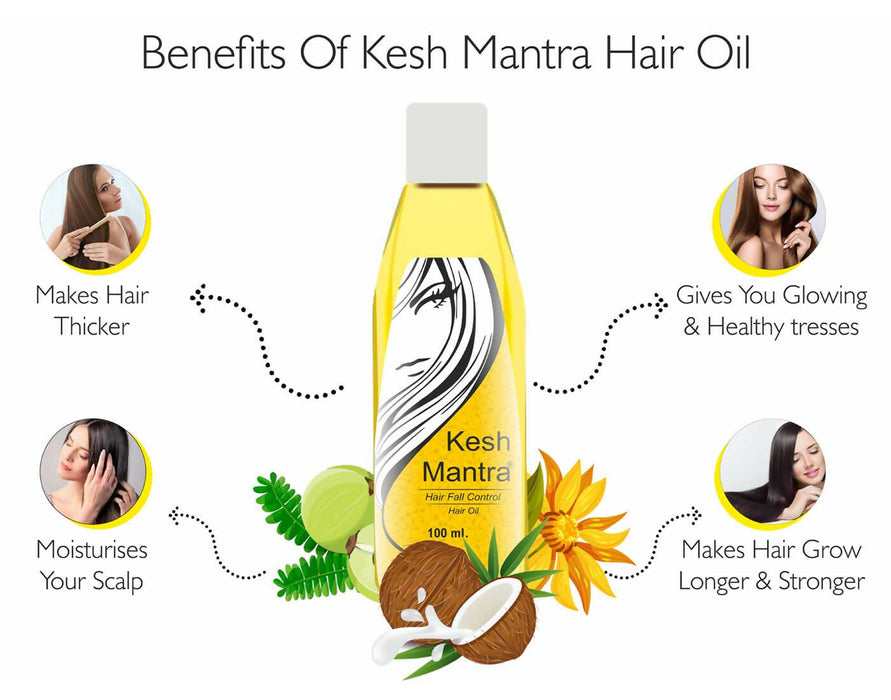 Tantraxx Kesh Mantra Hair Oil (100 ml ) | World’s No. 1 Ayurvedic oil for hair fall related problems | Hair Regrowth Treatment