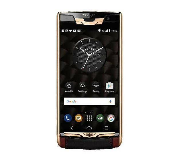 VERTU Signature Touch Bentley Red Gold Leather Luxury Smartphone