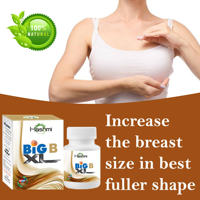 Hashmi Big B xl Capsule | Breast increase capsule 100% Ayurvedic | Bigger Breast Shape Up