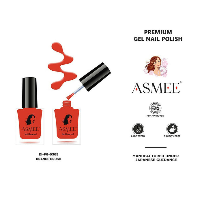 Asmee Premium Gel Nail Polish-Orange Crush