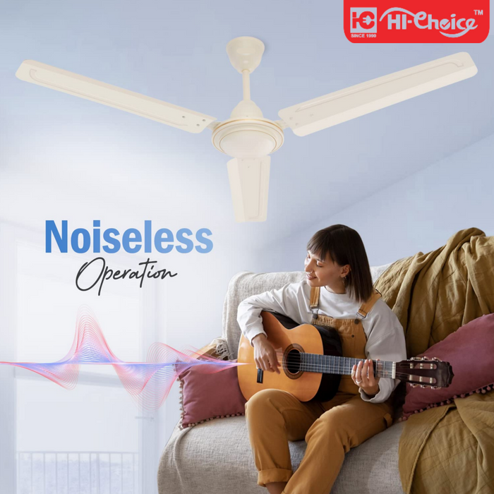 HI-Choice ceiling fans for home 48 inch /1200 MM High Speed Anti Dust Ceiling Fan, 400 RPM with 2 Years Warranty (Ivory)