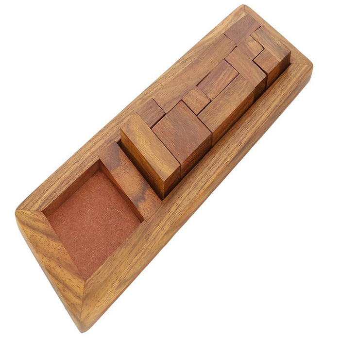 Desi Karigar® Handmade Wooden Game Pentameno Tangram Jigsaw Puzzle Rectangle