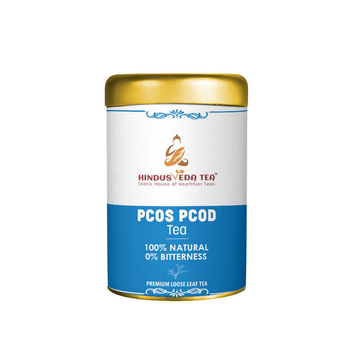 HINDUSVEDA - PCOS & PCOD Spearmint Herbal Tea (50 Gm) - A Powerful Hormone Balancing Tea For Women