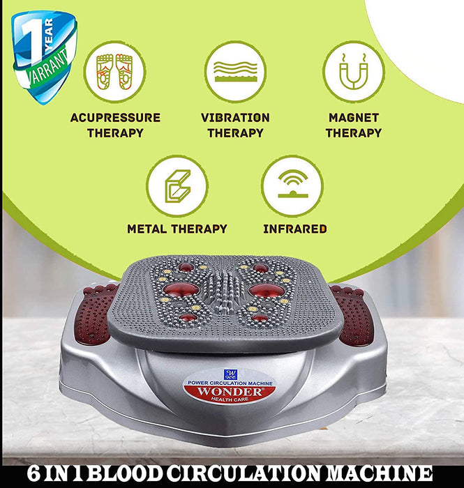 iNap Blood Circulation Machine for Stimulating, 6 in 1 Oxygen and Blood Circulation Machine for Pain Relief, (FIR) Far Infrared Rays, Health Care BCM Machine, OBCM Oxygen & Blood Circulation, Vibration