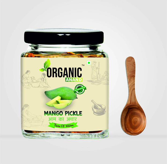 Organicanand Mango pickle ( Aam ka achar) | Sour (Khatta) | 250 gm | Homemade, Authentic, No preservative