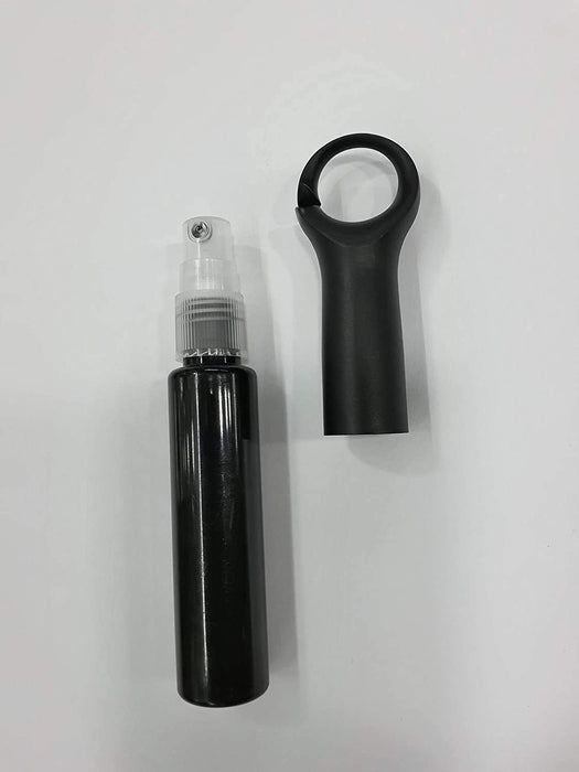 Harrods Empty Sanitizer Spray Plastic Bottle With Belt/Beg Hook (Pack of 3,Transparent)