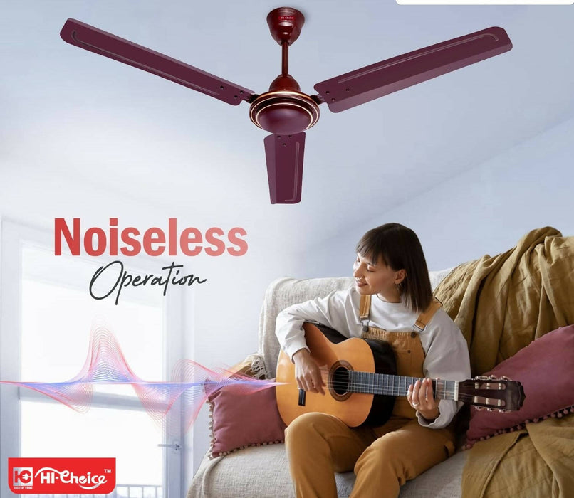 HI-Choice ceiling fans for home 48 inch /1200 MM High Speed Anti Dust Ceiling Fan, 400 RPM with 2 Years Warranty (Brown)