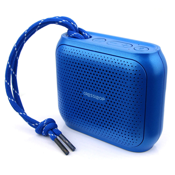 Crossloop AKORN 5W Portable Wireless Bluetooth Speaker with Long 8 Hours Battery Life, Superior Base, AUX Input, Dust & Splash Proof, in Built Mic with Attached Carry Strap (Nebula Blue)