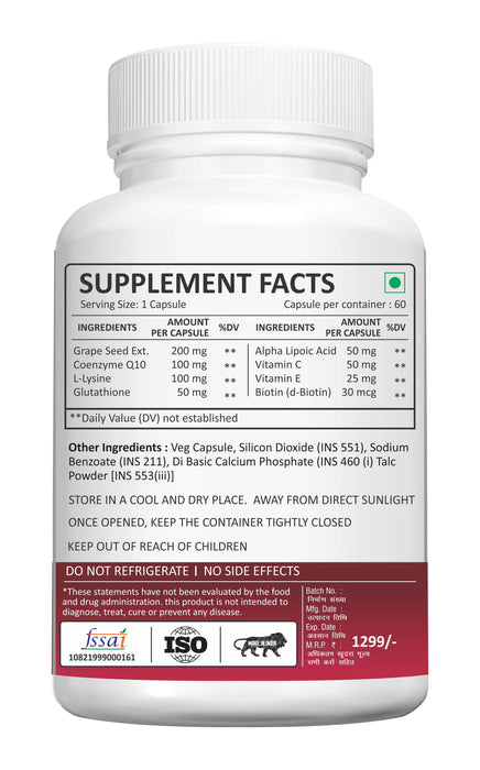 Adorreal Coenzyme complex 600MG For Heart Health and Energy Metabolism | 60 Capsules |