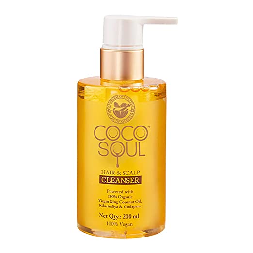Coco Soul Shampoo | With Coconut & Ayurveda | Free from Paraben, Sulphate, Mineral Oil & Silicones | 100% Vegan | 200ml