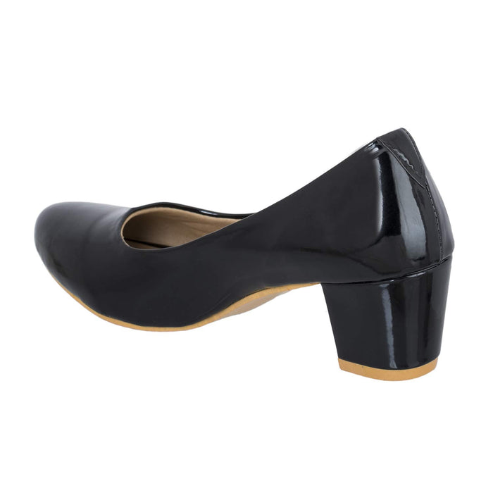 Black  Plastic Heel Belly Women Stylish Fancy and Comfort Trending Fashion Sandal