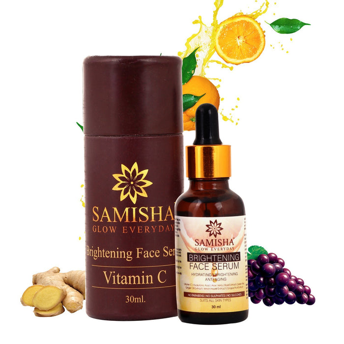 Samisha Organic Morning Breeze Vitamin C Facewash, Vitamin C Serum and Facial Cleansing Milk Trio Pack - Local Option