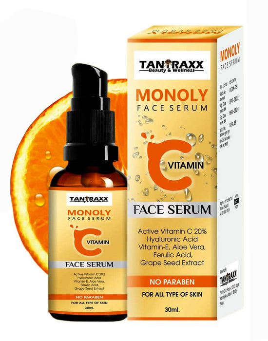 Monoly Booster & Anti- Ageing Face Serum For All Skin Types, Professional Vitamin C, Skin Brightening Serum, Skin Repair, Removes Dark Circles, Fine Lines & Sun Damage, Corrector Face Serum (30 ml)