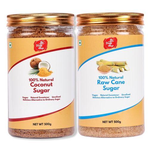 The Vedik Shop Natural Mix Sugar (Sugar Substitute) (Coconut 500 Gram + Raw Cane 500 Gram)