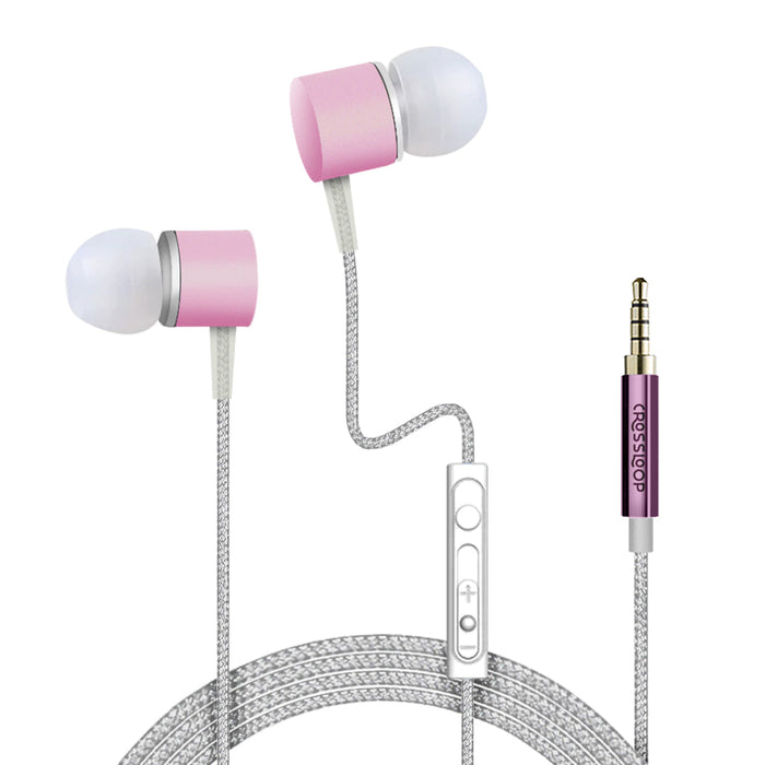 Crossloop Daily Fashion Series 3.5mm Universal in-Ear Earphone with Mic and Volume Control (White)