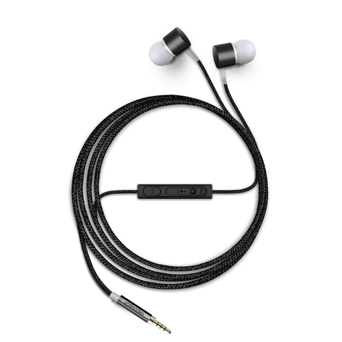 Crossloop Daily Fashion Series 3.5mm Universal in-Ear Earphone with Mic and Volume Control (Black)
