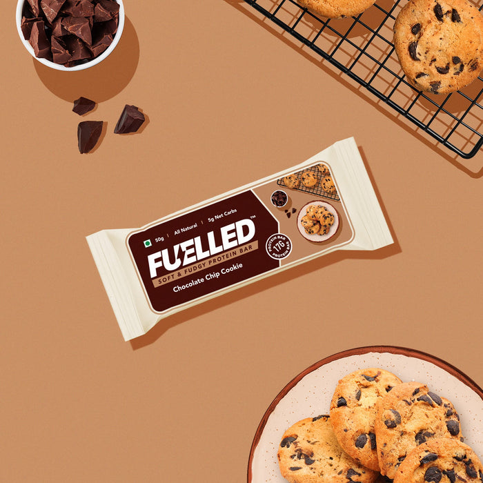 Fuelled Nutrition - Chocolate Chip Cookie Protein Bar (Pack of 6)