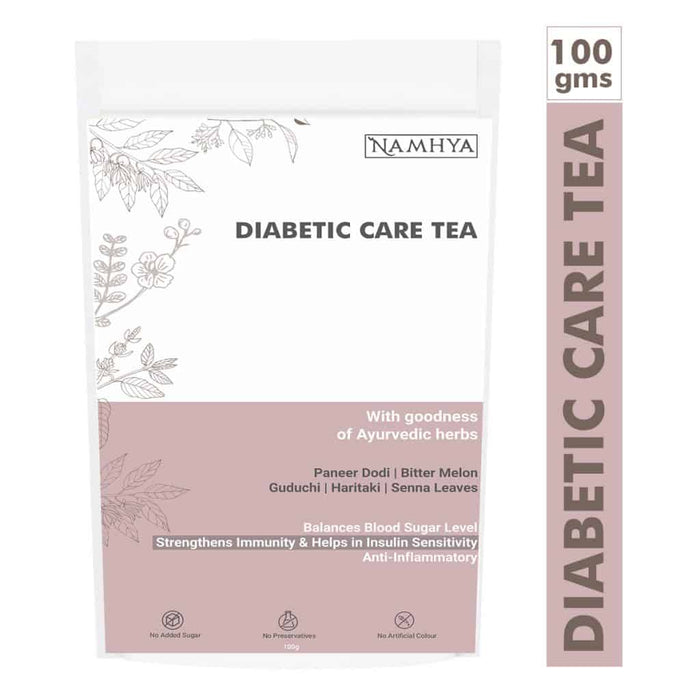 Namhya Diabetes Care Tea (100g) with Paneer Dodi, Guduchi and Haritaki