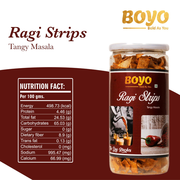 BOYO Healthy Snack Ragi Tangy Masala 150 gm Evening Snacks