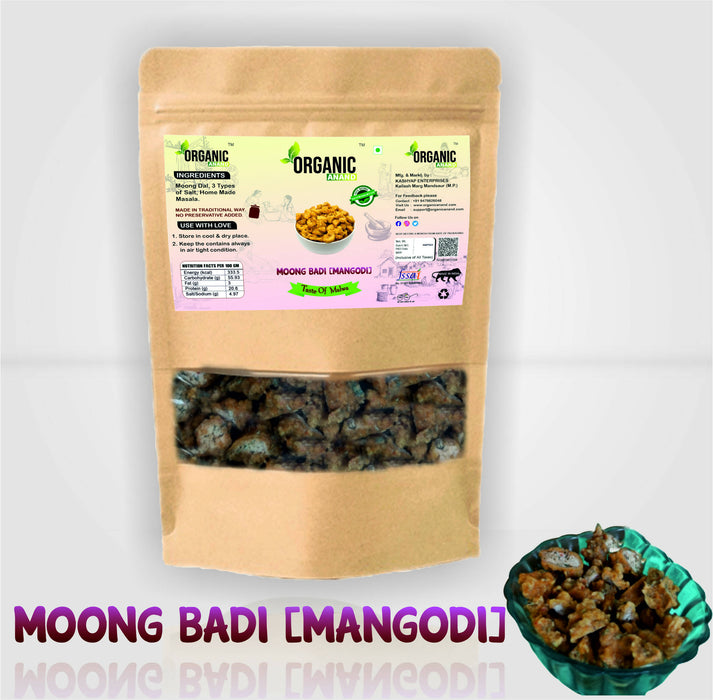 Organicanand Moong Badi(Mangodi) 200 gm | Homemade, Authentic, No preservative