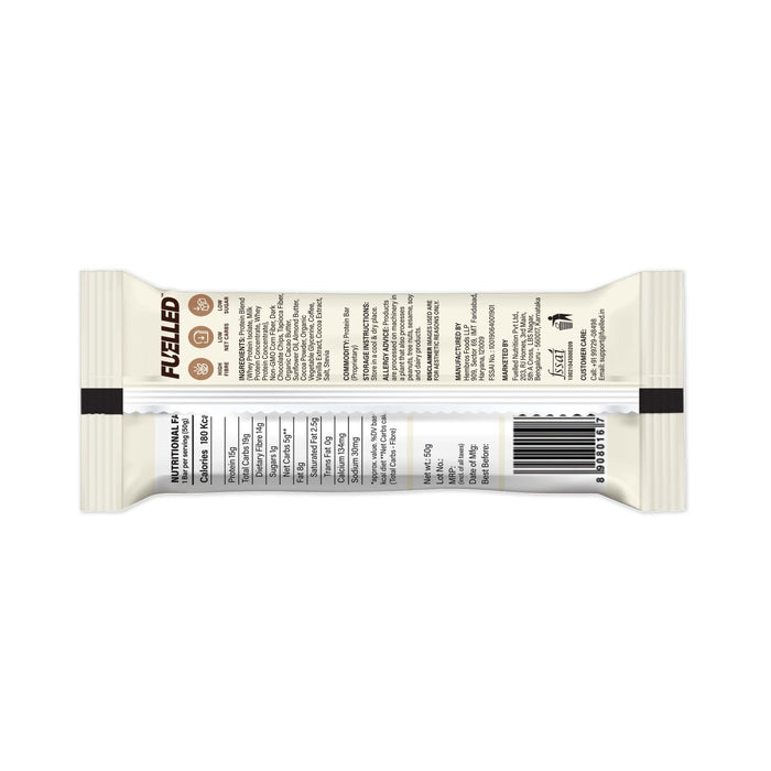 Fuelled Nutrition - Espresso Brownie Protein Bar (Pack of 12)