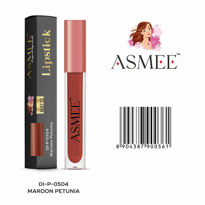 Asmee Liquid Matte lipstick-Maroon Petunia
