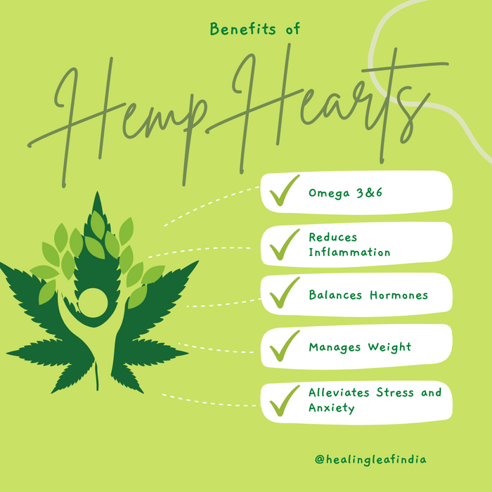 Healing leaf hemp hearts 250g