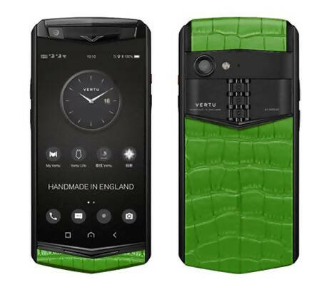 VERTU Aster P Black Green Alligator Leather Luxury Smartphone