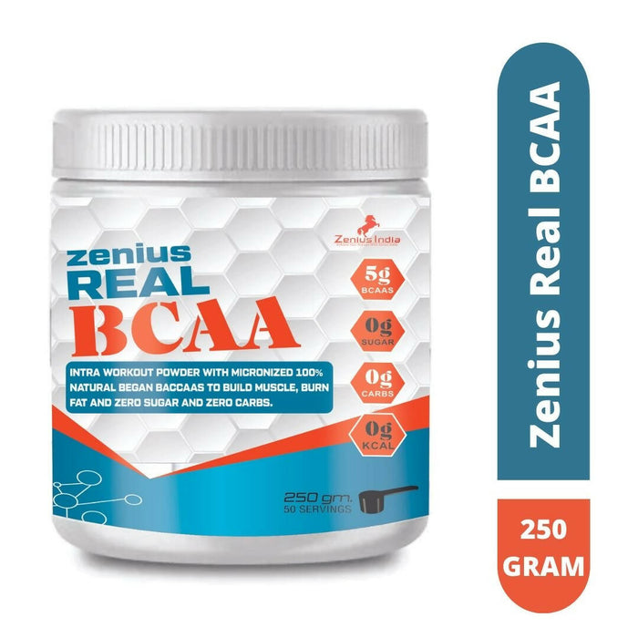 Zenius Real BCAA Supplements | stamina booster supplements - immunity booster supplements | 250gm powder