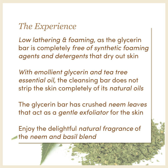 All Natural Neem Leaves & Basil Blend Natural Glycerin Soap - Local Option
