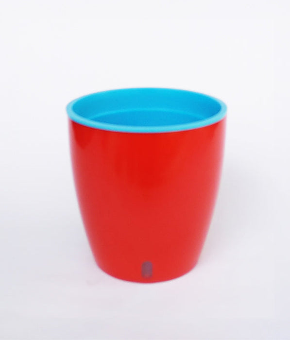 OASIS 120 Self Watering 4.7 inch Plastic Pot (Red BLue)