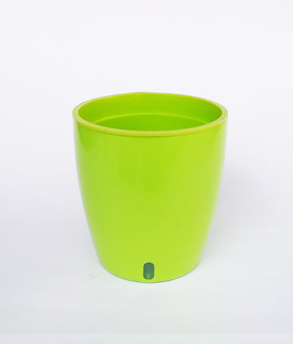 OASIS 120 Self Watering 4.7 inch Plastic Pot (Green Green)