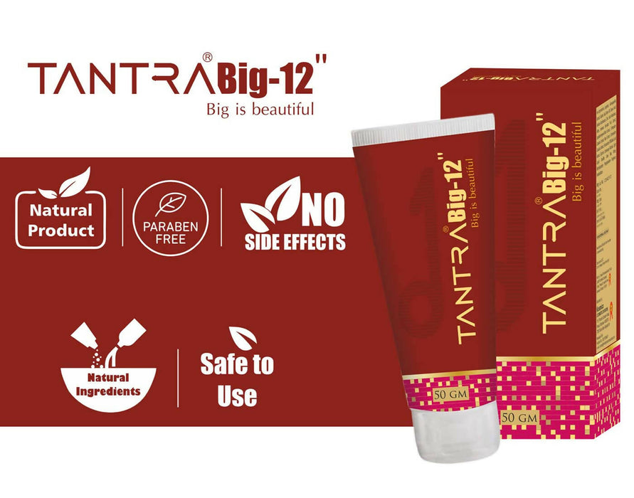 Cyrilpro Tantra Big 12 Enlargement Ayurvedic Cream For Men ( 50 gm ) | Pure & Natural