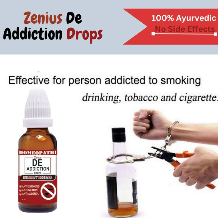 Zenius De Addiction Drops | Nasha mukti medicine - Addiction control medicine | 30ml Drops