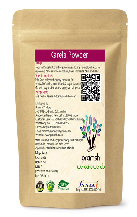 Pramsh Premium Quality Karela (Bitter-Gourd) Powder - Local Option