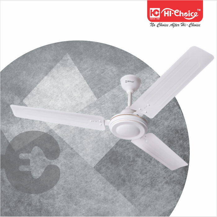 HI-Choice ceiling fans for home 48 inch /1200 MM High Speed Anti Dust Ceiling Fan, 400 RPM with 2 Years Warranty (4802 WHITE)