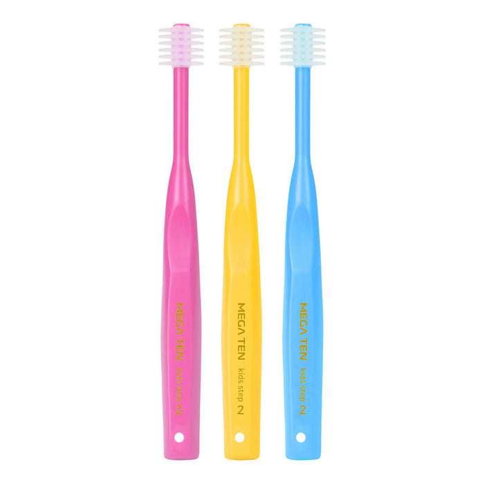 " MEGA TEN Kids Manual Toothbrush Step 2_3P (25m-4y)"