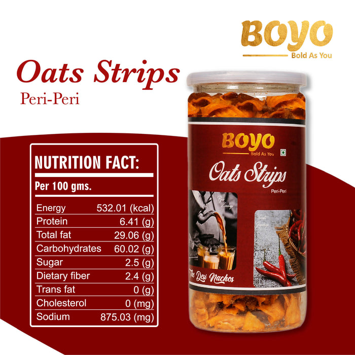 BOYO Healthy Snack Oats Strips Peri-Peri 150g Evening Snacks