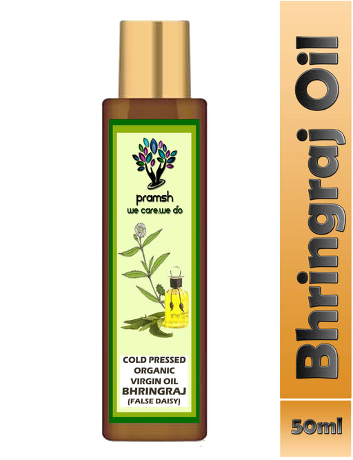 Pramsh Cold Pressed Organic Virgin Bhringraj Oil, Hair Oil 50ml - Local Option