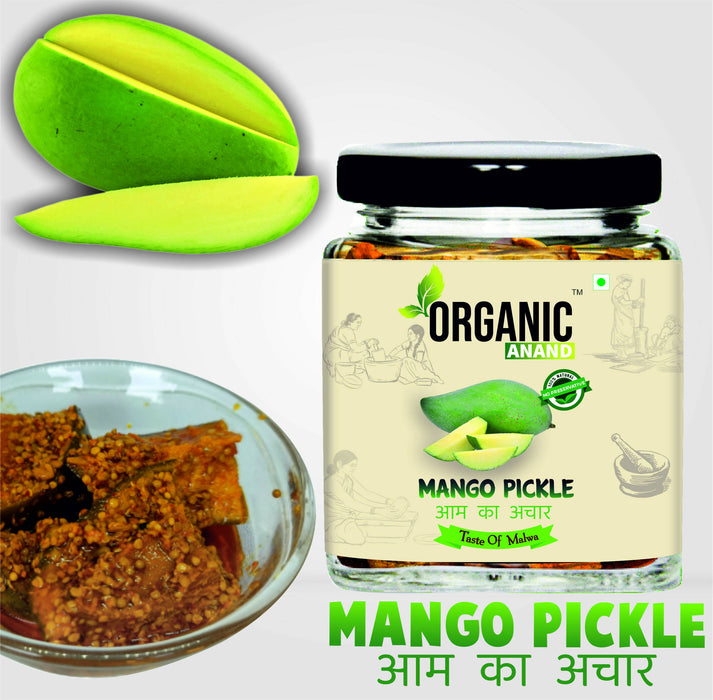 Organicanand Mango pickle ( Aam ka achar) | Sour (Khatta) | 250 gm | Homemade, Authentic, No preservative