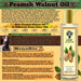 Pramsh Cold Pressed Organic Virgin Walnut (Akhrot) Oil 50ml Hair Oil - Local Option
