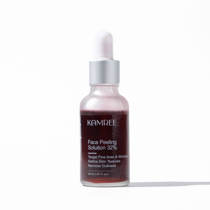 Kamree Face peeling 32%| AHA PHA BHA serum for Glowing Skin, Smooth Texture & Pore Cleansing | Weekend Facial Exfoliant or Peel | 30ml