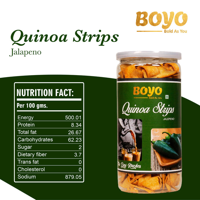 BOYO Healthy Snack Quinoa Strips Jalapeno 150g - Evening Snacks