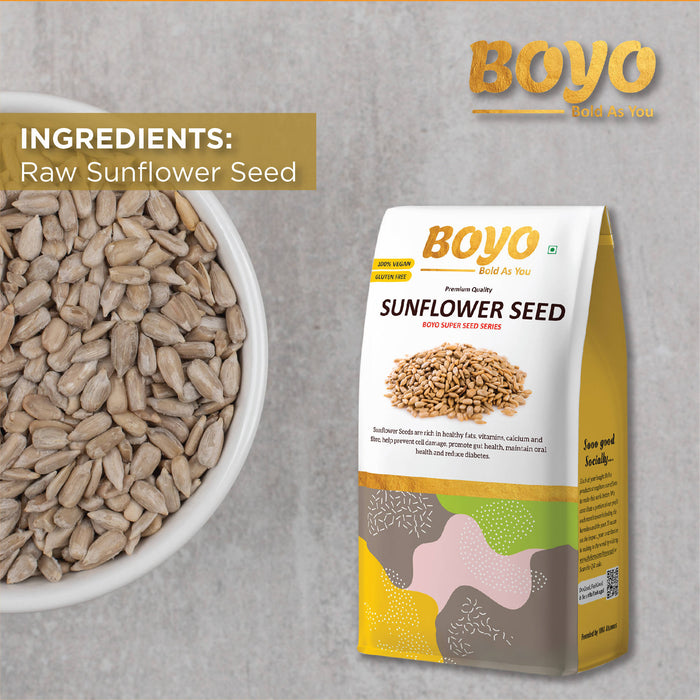 BOYO Raw Sunflower Seed 500g - Protein and Fibre Rich Superfood